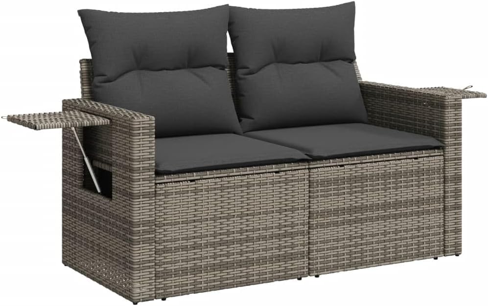 Teenpull Garden Sofa with a side table extended