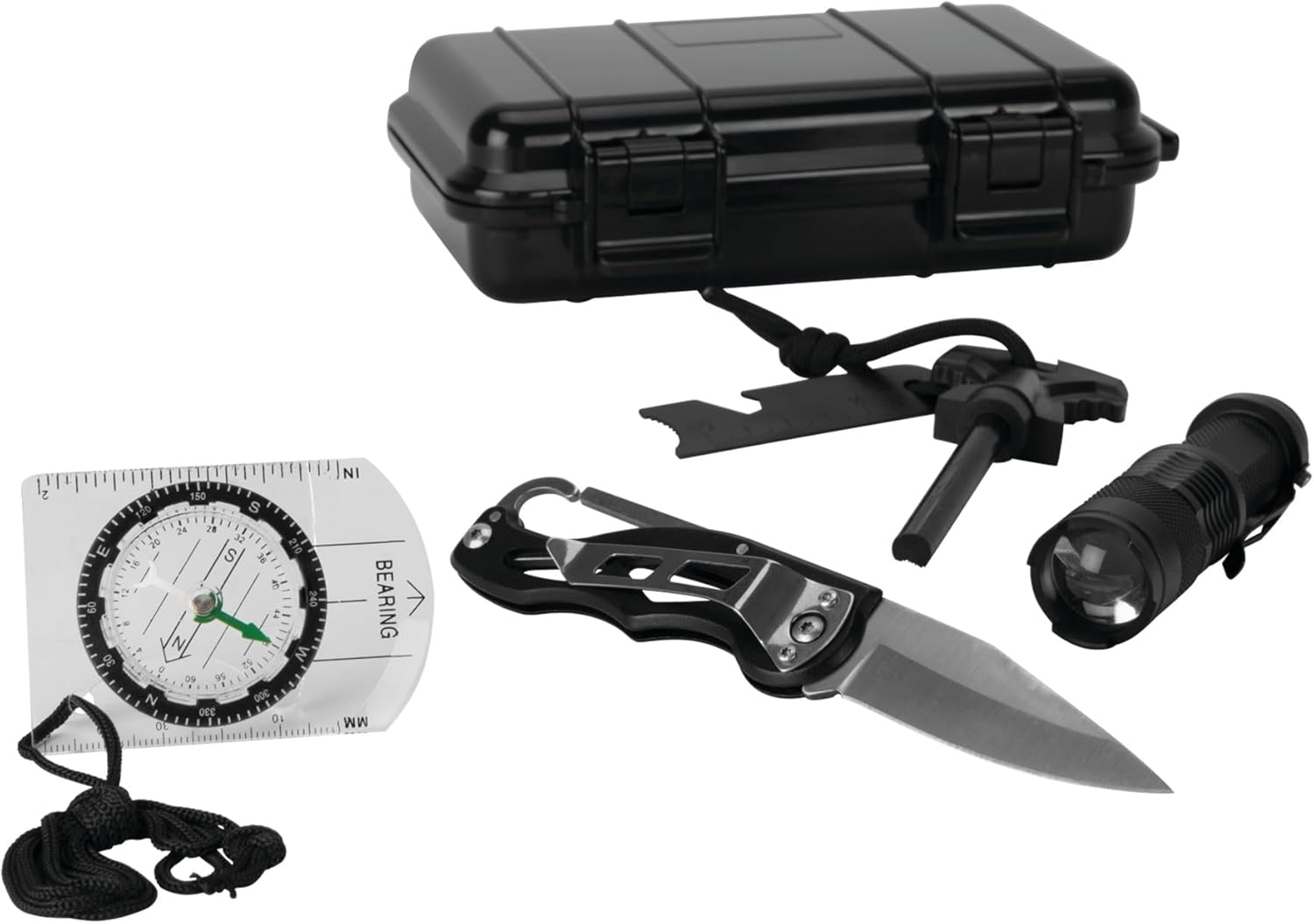 Performance Tool W9404 12-in-1 Essential Outdoor Gear Kit for Camping, Hiking, and Emergencies