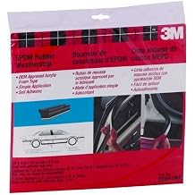 3M 08651 11/16" x 1/2" x 8' EPDM Weatherstrip "One Step" with Self Adhesive