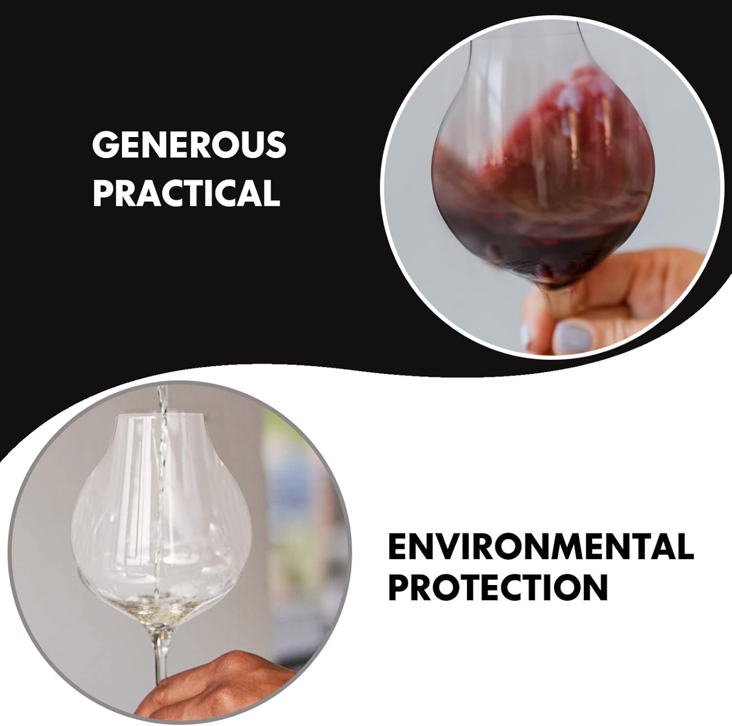 UPKOCH Glass Goblet 7Oz Thick Wine Smelling Cup for Whiskey Cocktail Juice Elegant Wine Glassware for Home Dining Entertaining