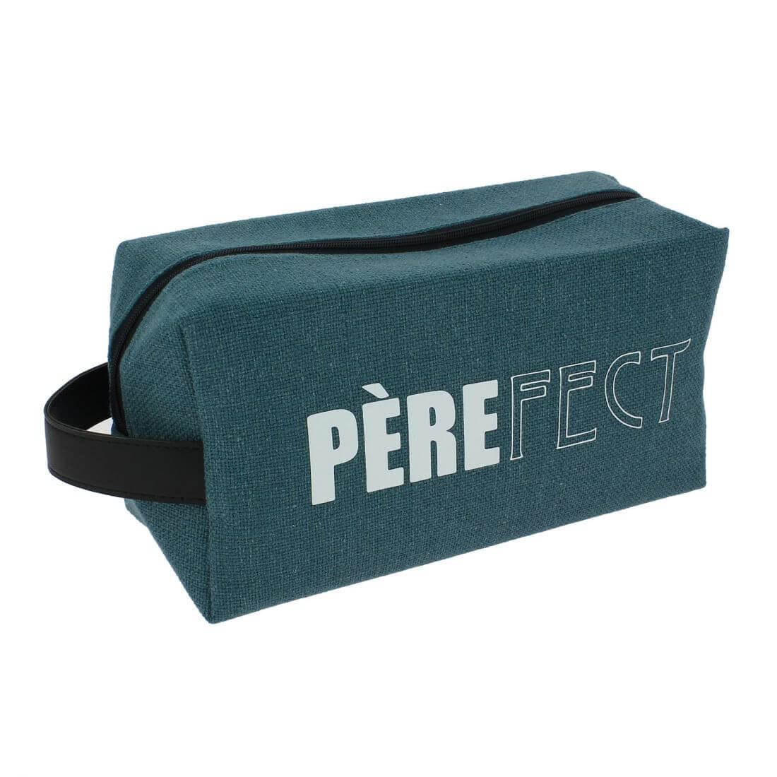 Trousse de toilette Emmanuel Création Bordeaux bleu-vert pétrole fabriquée en France
