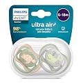 Philips Avent Pacifier Ultra air |Lets Your Baby's Skin Breathe | Orthodontic & BPA Free |2 Pack |6-18m | SCF085/60 by F