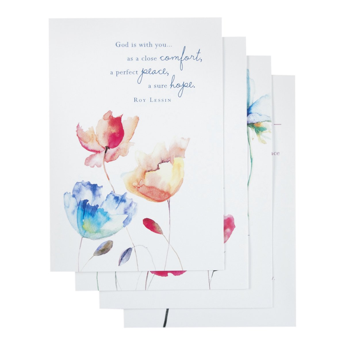 Praying for You Boxed Greeting Cards w Embossed Envelopes - Watercolor Prayers, 12 Count (77546)