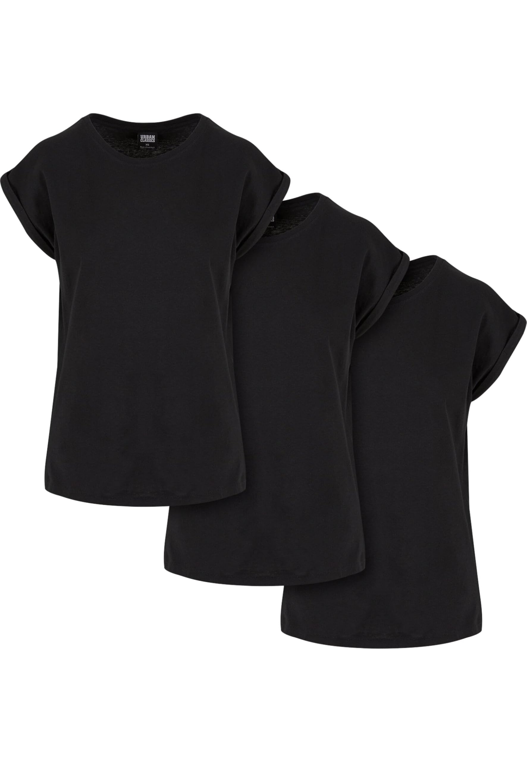 Urban Classics Ladies Extended Shoulder Tee Frauen T-Shirt lila Basics, Casual Wear, Streetwear