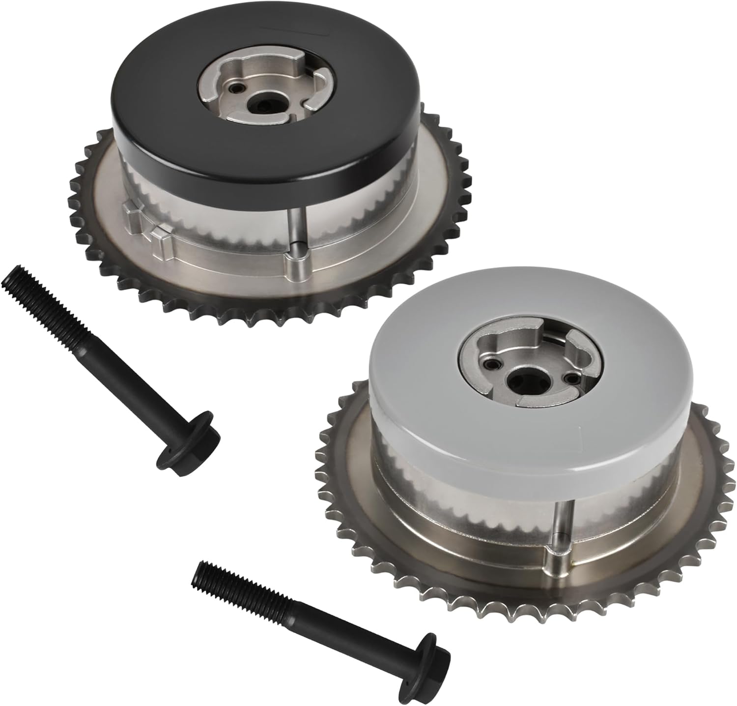 HYR Intake & Exhaust Engine Camshaft Phaser VVT Sprocket Gear Fit for Chevy GMC Buick & Pontiac Models - Equinox Malibu Impala Terrain Lacrosse Regal Verano G5, L4 2.4L, # 12578516, 917-254, 12621505