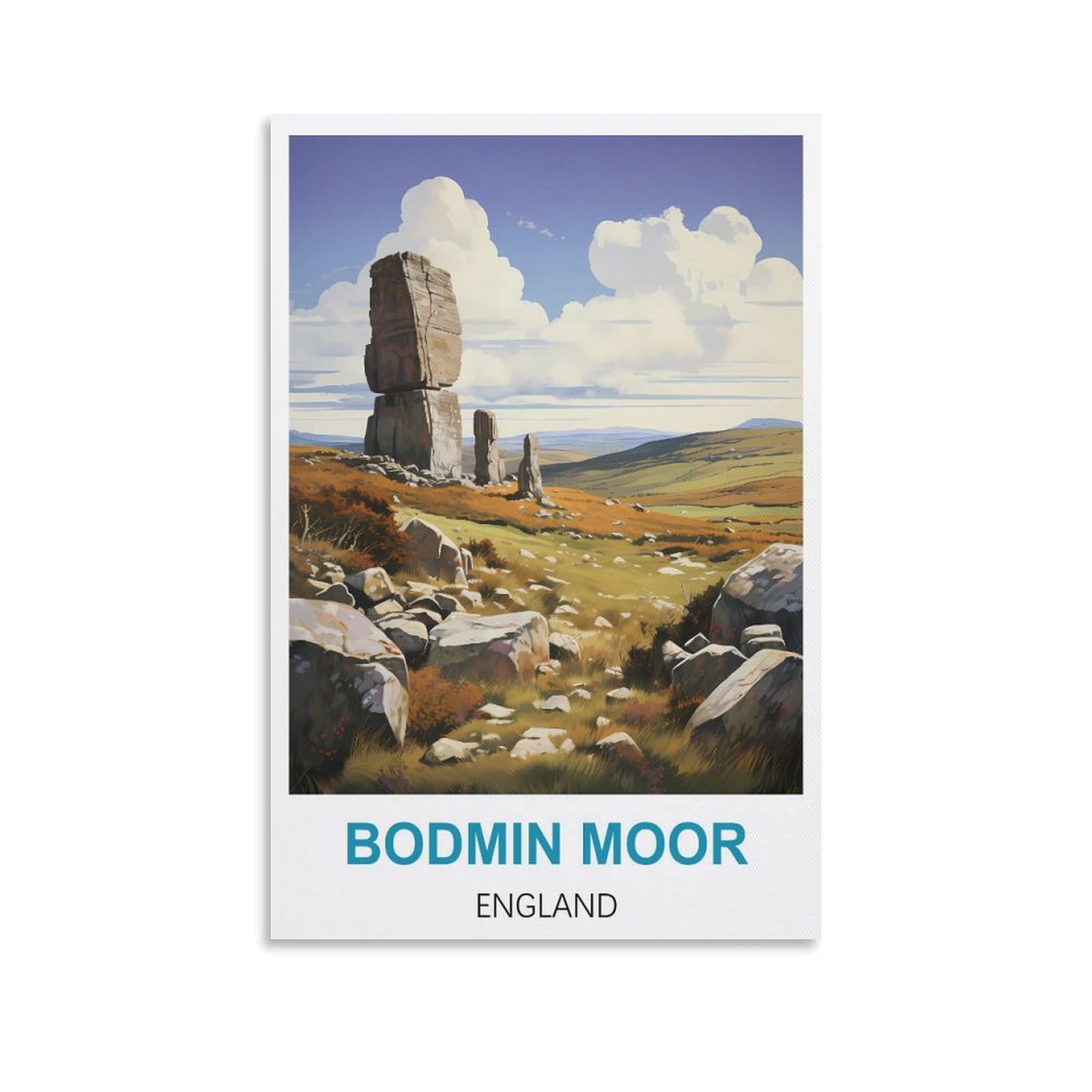 Funny Tin Signs,Bodmin Moor Englands,Funny Vintage Metal Sign Plaqu Poster Wall Art Pub Bar Kitchen Garden Bathroom Home Decor 30x30cm
