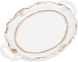 STOBAZA ヴィンテージジュエリートレイ リングホルダー 小物入れディッシュ アクセサリー収納 プレート デスクトップ用 装飾トレイ