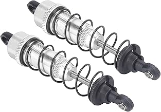 Amortecedor RC, Óleo de amortecedor RC, flexível, resistente e durável, com boa flexibilidade para atualização de carro RC. Substituição de peças para carro de controle remoto(Prata)