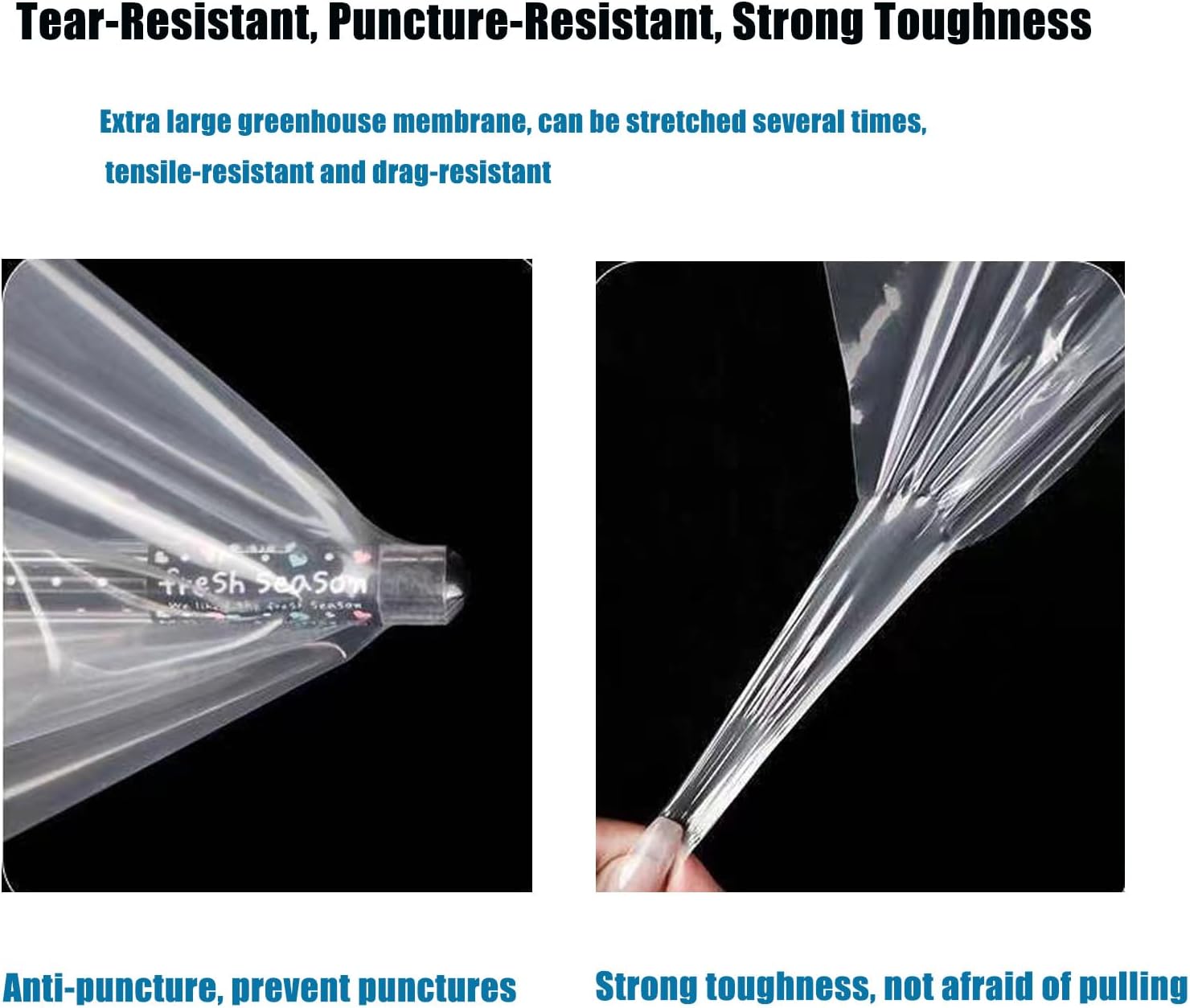 Clear Tarps with Grommets, Transparent Heavy Duty Tarp, Transparent PE Tarpaulin for Outdoor, Waterproof Anti-Tear Tarpaulin, for Greenhouse, Patio, Garden, Pavilion, Chicken