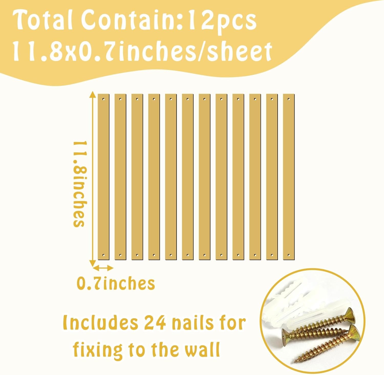 Golden Metal Wall Art Modern Line Art Walls Decor Minimalist Striped Arts Decoration Line Metal Wall Hanging for Living Room Rustic Accent Walls Sculptures for Bedroom Office Outdoor Indoor Home Decor