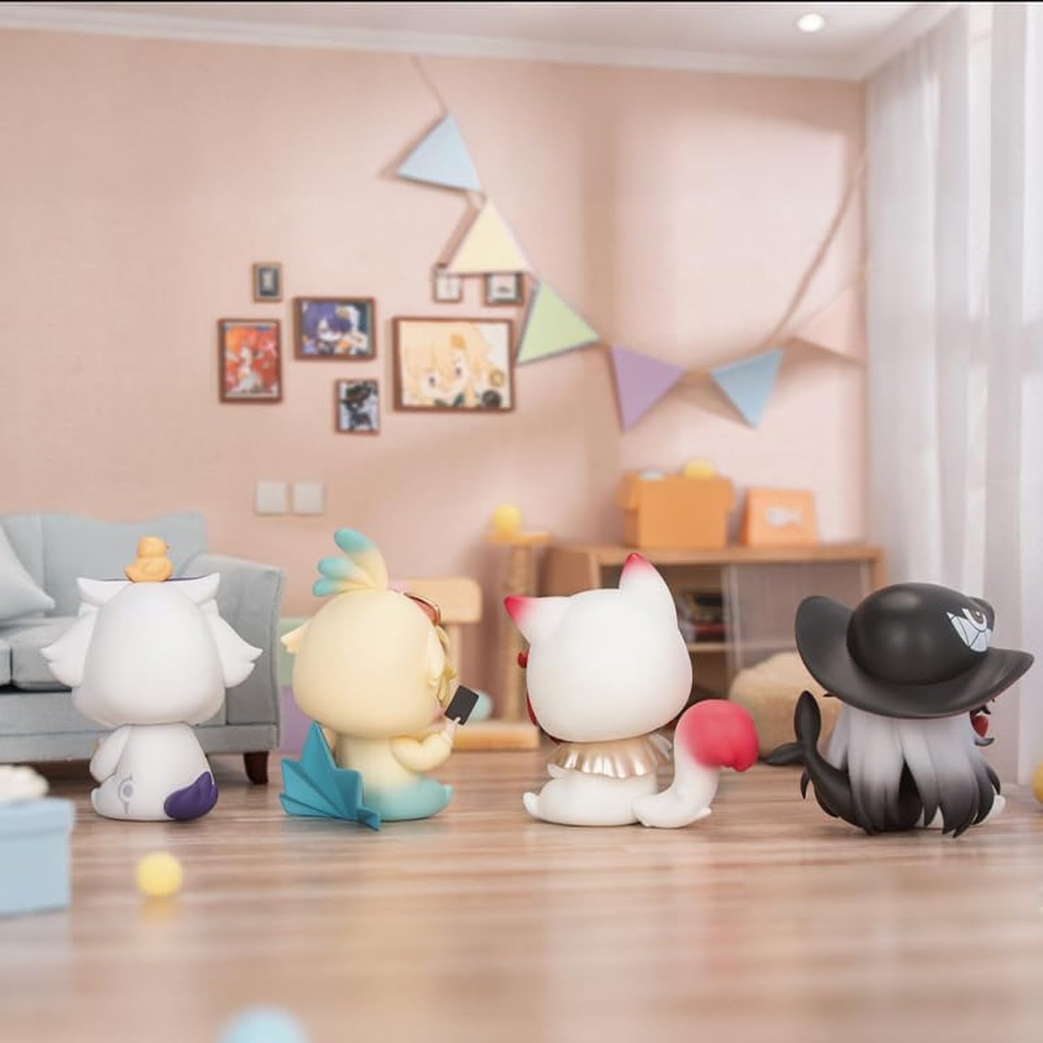 Figurina Chibi per Honkai Star Rail, Ragazzi del Dormitorio, Serie Carina, Action Figure Collezionabile per Regalo Compleanno, Lama