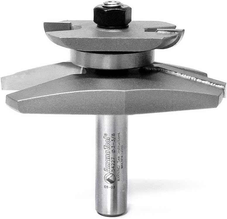 Amana Tool - 54227 Carbide Tipped Traditional Raised Panel with Back Cutter 15 Deg x 1-3/8