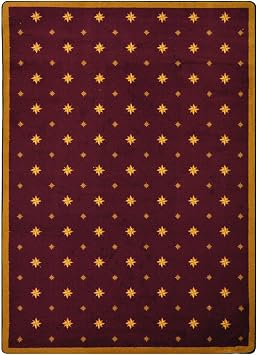 Joy Carpets Any Day Matinee Walk of Fame Theater Area Rug, Burgundy