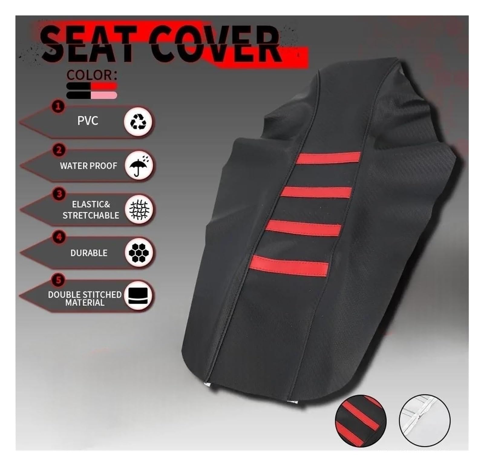 Coprisella Coprisedile Moto Per Hond&a XR CRF 50 70 90 110CC | Coprisedile CRF50 Coprisedile Moto Prevenzione Antipolvere Impermeabile Per Hond&a XR CRF 50 70 90 110CC