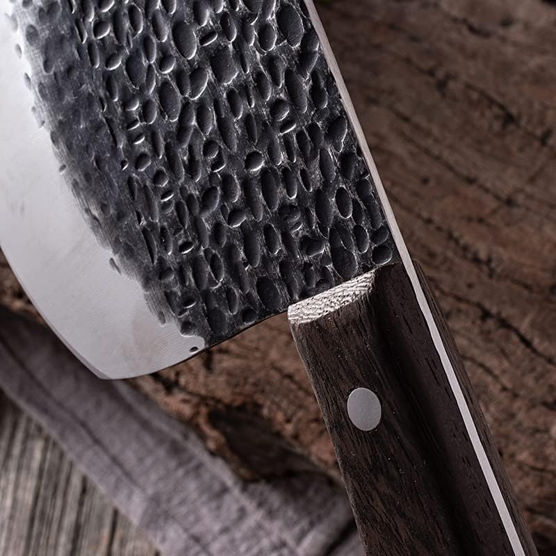 Meat Cleaver, Handmade Cutting Pork Knife Slaughtering Fish Skinning Shaving Meat Cleaver Stainless Steel Butcher Knife Kitchen Knives (Color : MCD170)