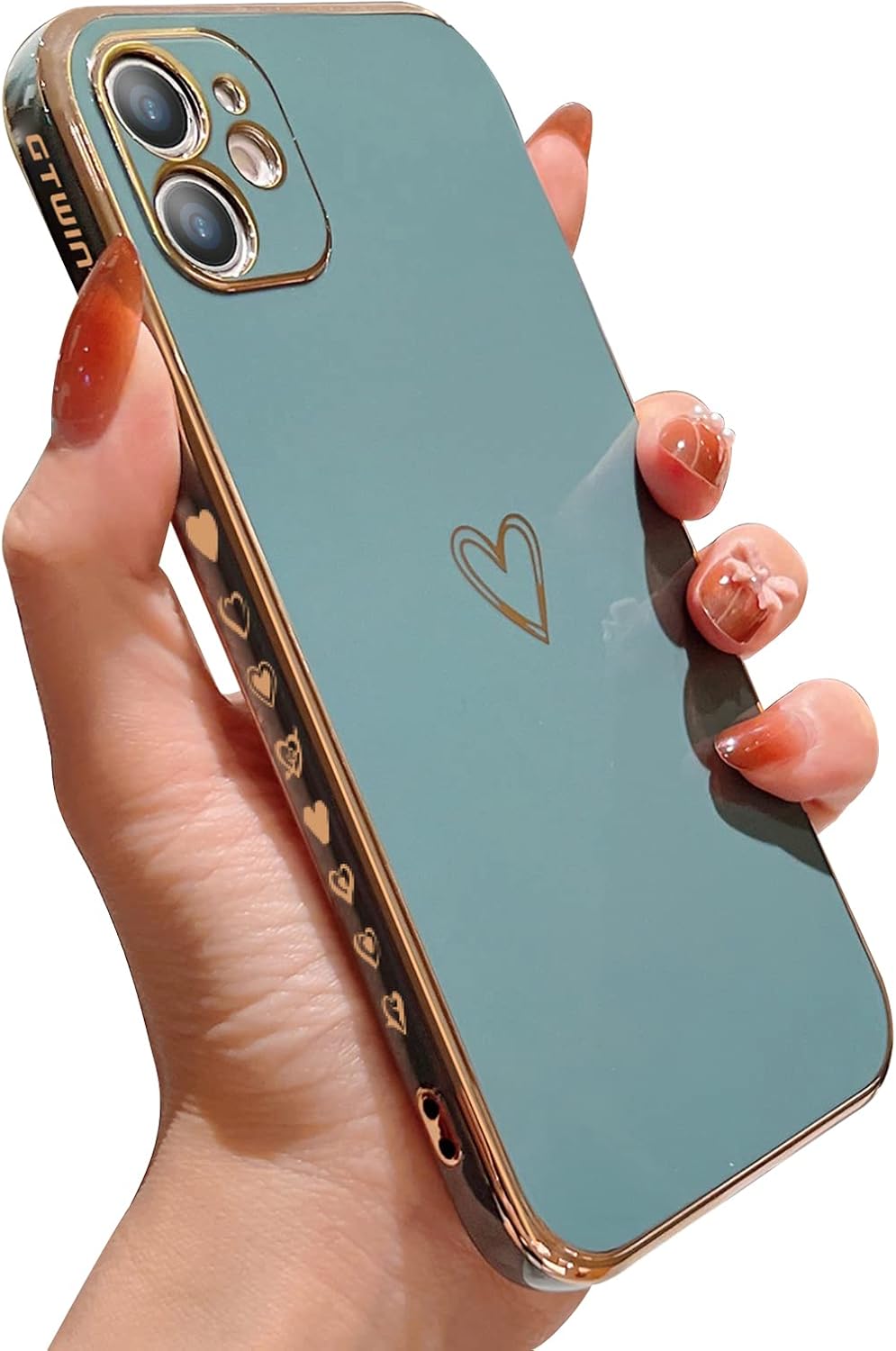 Case for 6.1" iPhone 11, Plating Edge Soft TPU Bumper Protective Case Cover Ultra Thin Anti-Scratch Shockproof Back Phone Case for iPhone 11 (Gray)