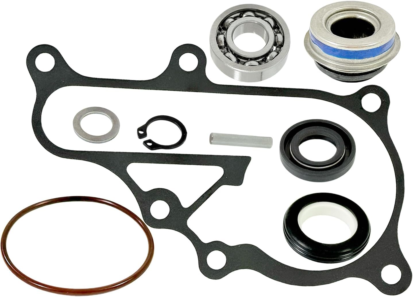 Water Pump Seal Gasket Bearing Repair Kit with O-Ring Compatible with Yamaha Raptor 700 700R 2006-2023