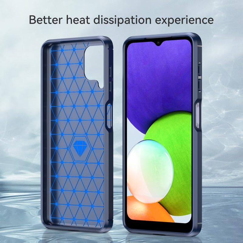 Image of Basic Case for Samsung Galaxy M33 5G (Carbon Fibre Blue)