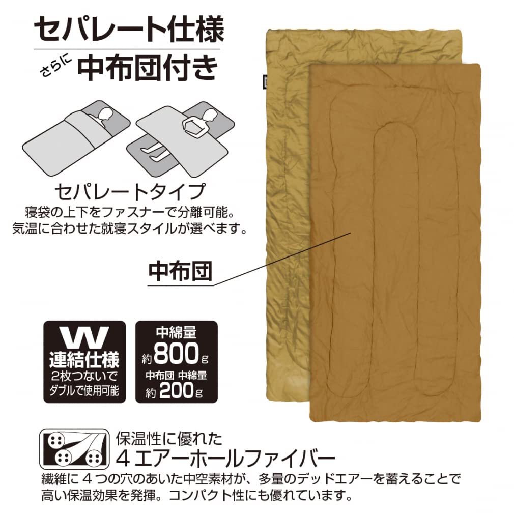 Amazon.co.jp: IGNIO(イグニオ) キャンプ シュラフ IG 910SB BE5フウ