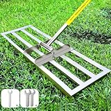 Lawn Leveling Rake 30IN (Yellow)