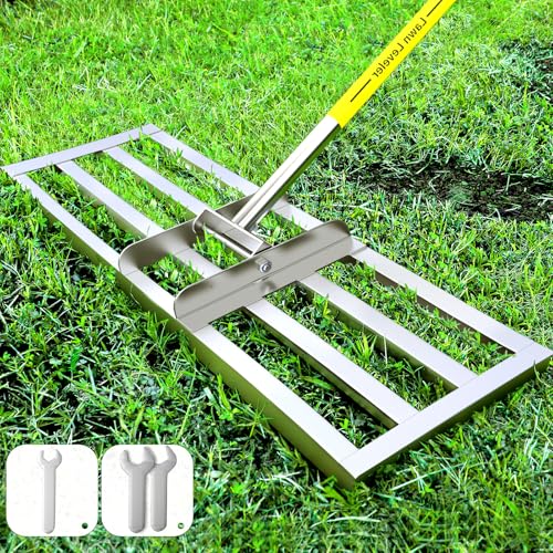 Lawn Leveling Rake 30IN (Yellow)