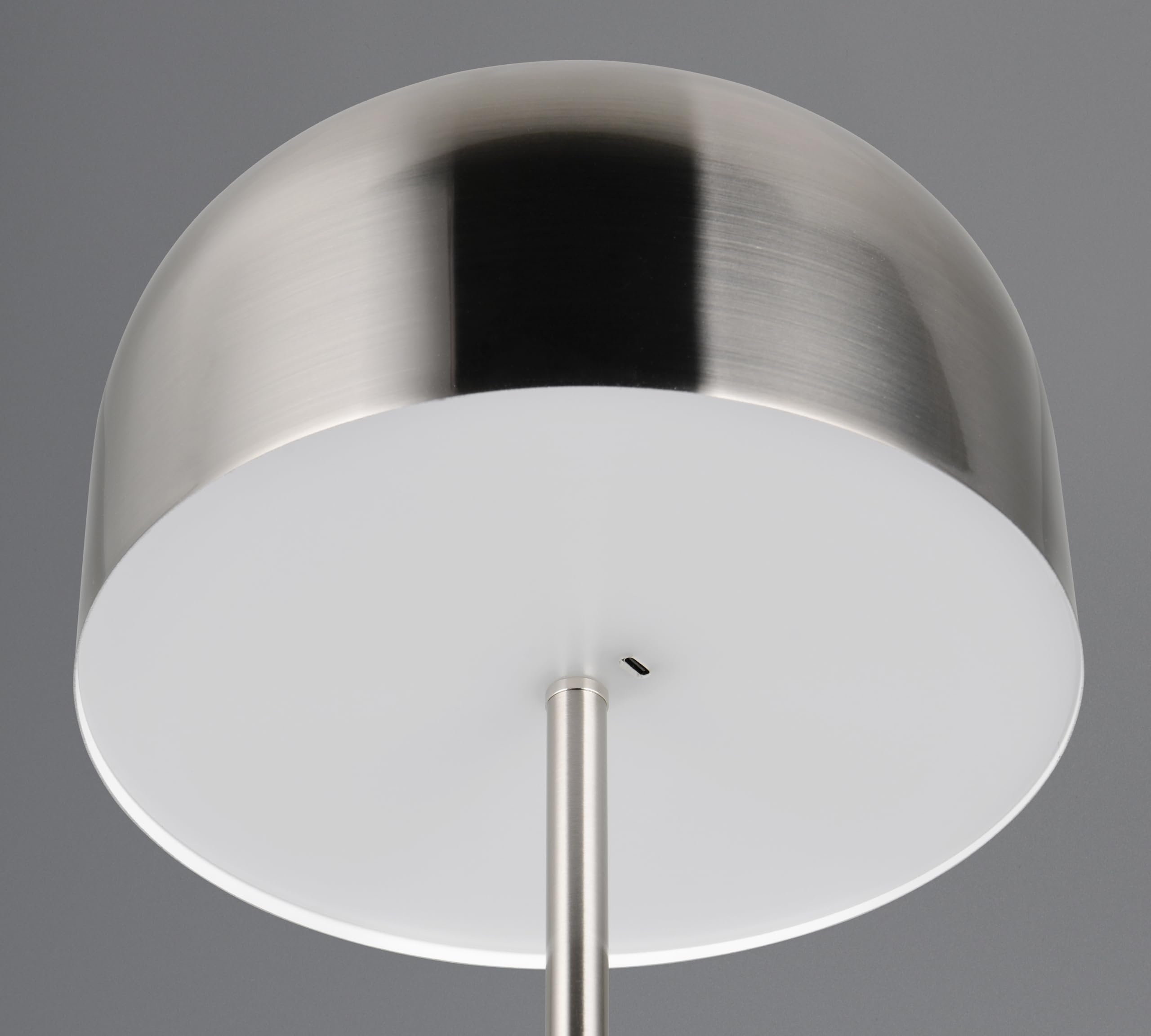 Reality Leuchten LED Akku Stehleuchte Jeff R49151107, Metall Nickel matt, inkl. 2.5 Watt LED