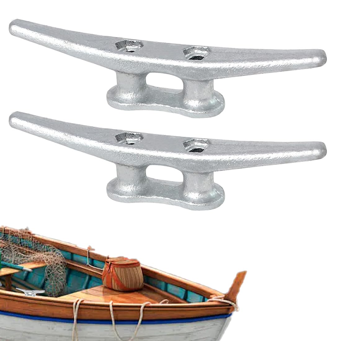 NHP 2 Pzs Bitta per Barca,Accessori Barca Nautica,Bitta per ormeggio Bitta per ormeggio,Ponte da 4 Pollici Bitta per Corda per Barche Marine Accessori Ormeggio per pontili