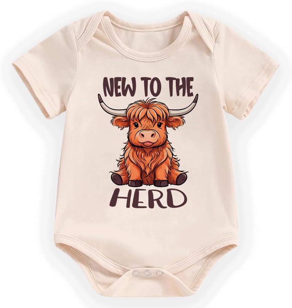 hrcfbk Newborn Baby Boys Girls Clothes Cute Funny Bodysuit Rompers Newborn Baby Announcement Coming Home Outfit
