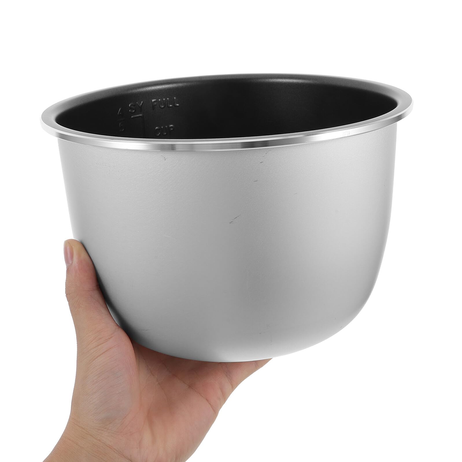 PRETYZOOM Olla Interior para Olla Eléctrica 4l de Aleación de Aluminio Antiaherrumbre Revestimiento Antiadherente Rápida Cocción para Cocina y Repuesto de Presión