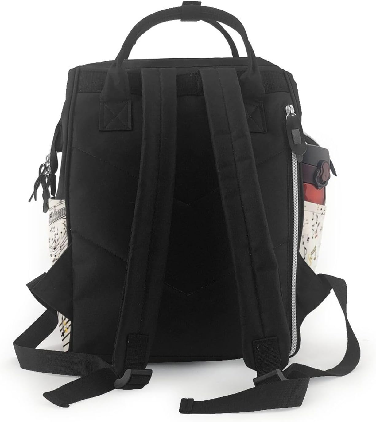 Music Notes Print Diaper Bag Backpack Mommy Bag Multifunction Travel Maternity Baby Changing Bags image 3