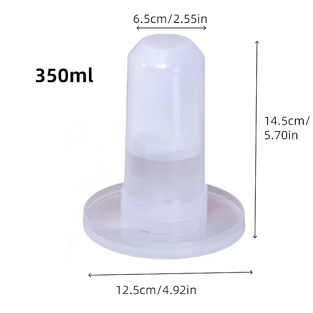 Foto 2 de 4 de WizeFolk - Comedero automático para pájaros, 2 unidades, 350 ml, dispensador para loros, dispensador de agua…