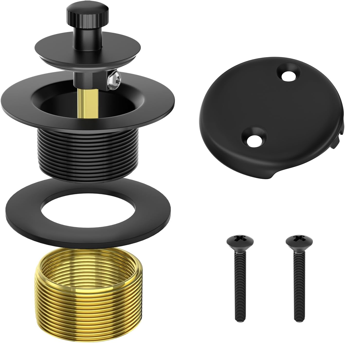 Bathtub Drain Conversion Kit Lift and Turn Tub Drain Kit with TwoHole