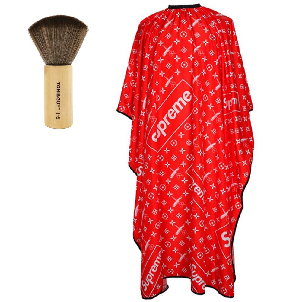 Retro Adulto Parrucchiere Mantelle Parrucchiera Mantellina Barbiere Mantella Salone Taglio Capo uomo Impermeabile Grembiule Barba Pennelli Collo Capelli Colore Tinta Styling Strumento Kit,160*140CM,A