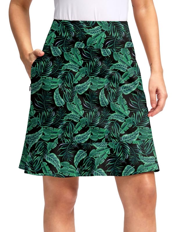 20" Knee Length Skorts Skirts for Women with Pockets High Waisted Athletic Tennis Golf Skort for Casual Summer