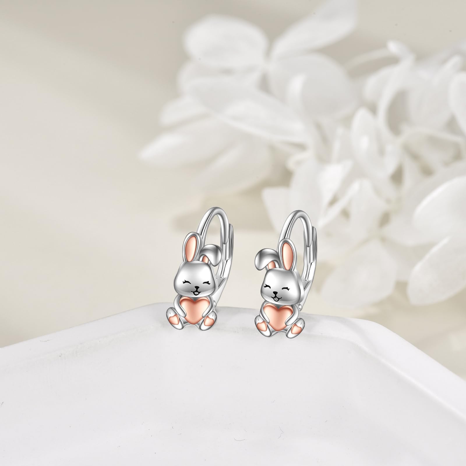 925 Sterling Silber Einhorn Faultier Axolotl Ohrringe Leverback Schmuck für Damen Mädchen