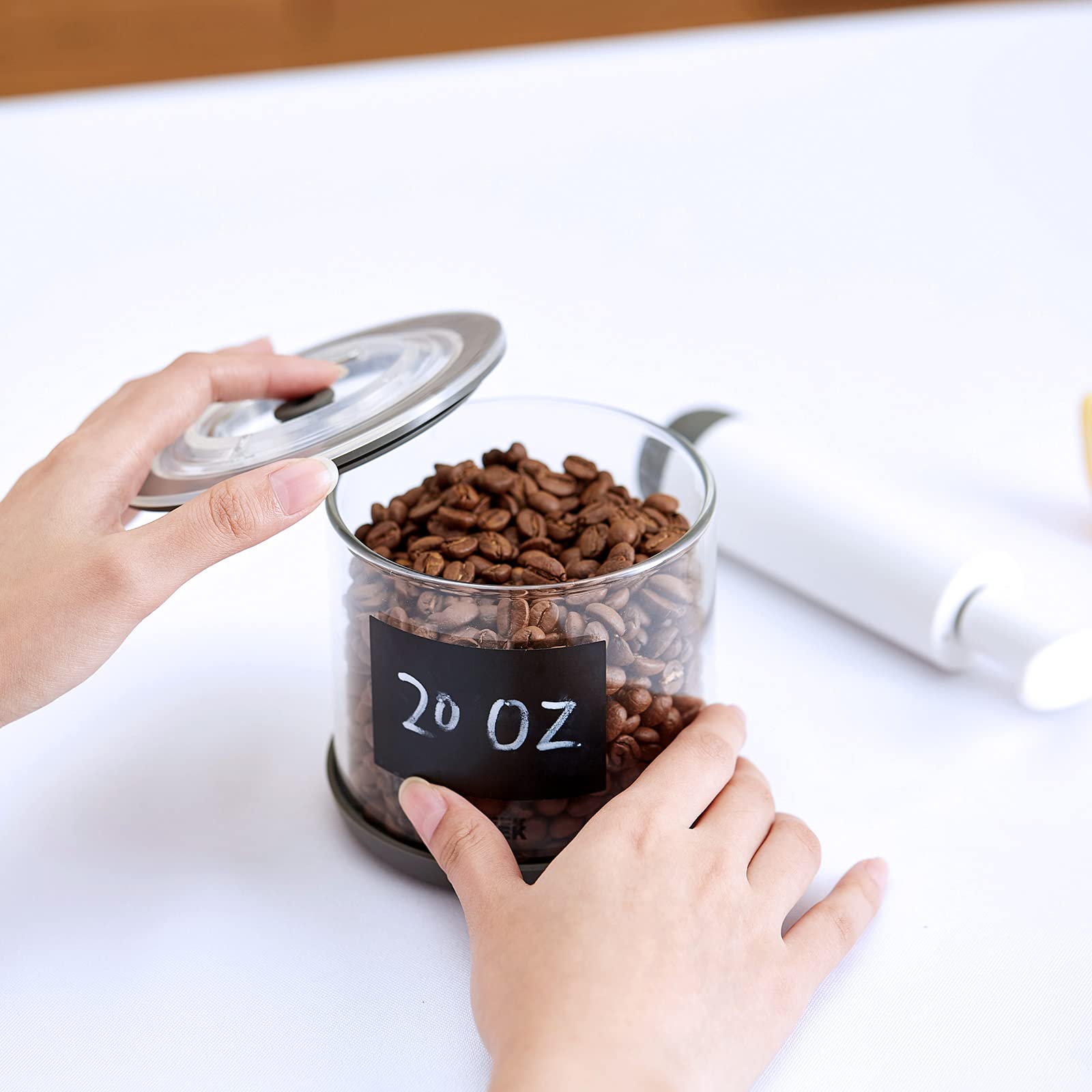 Amazon｜FEBEEK(フェビーク) 真空対応ガラス食品保存ジャーセット 密閉