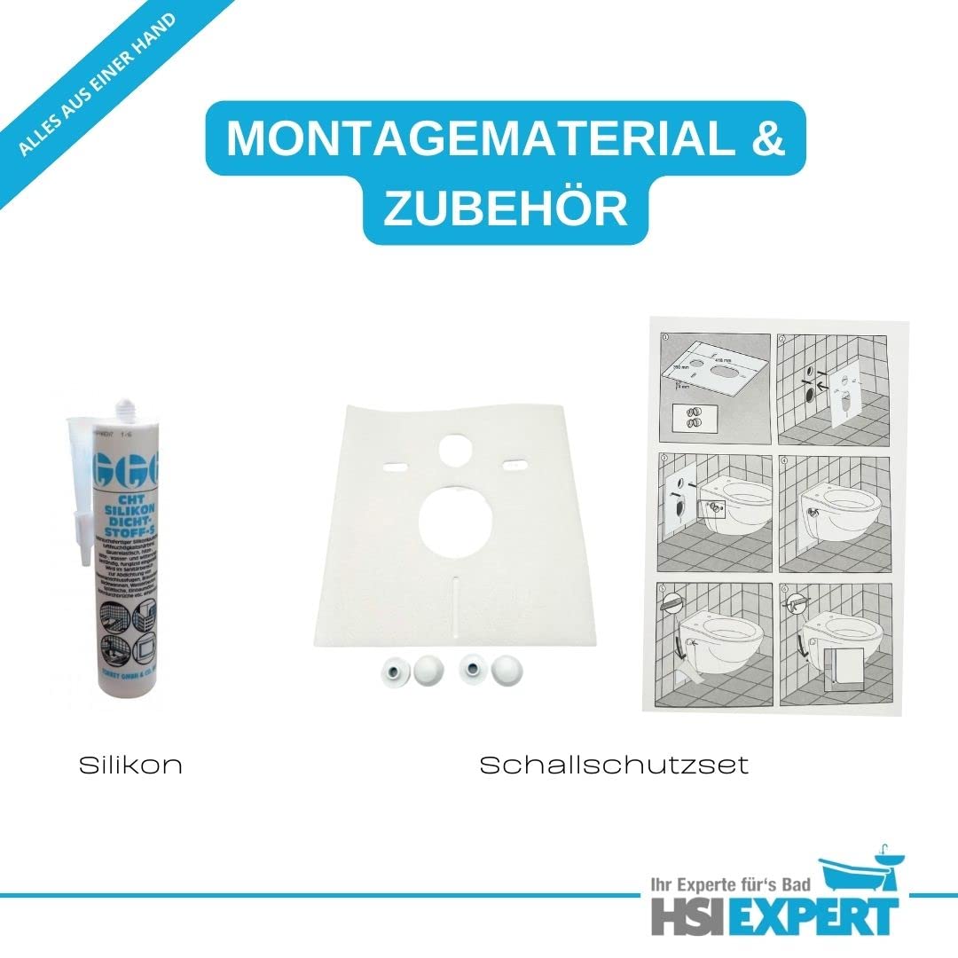 Geberit Duofix Vorwandelement UP 320, Design WC mit LotusClean Beschichtung, Absenkautomatik, Sigma01 Drückerplatte weiß, WC Deckel
