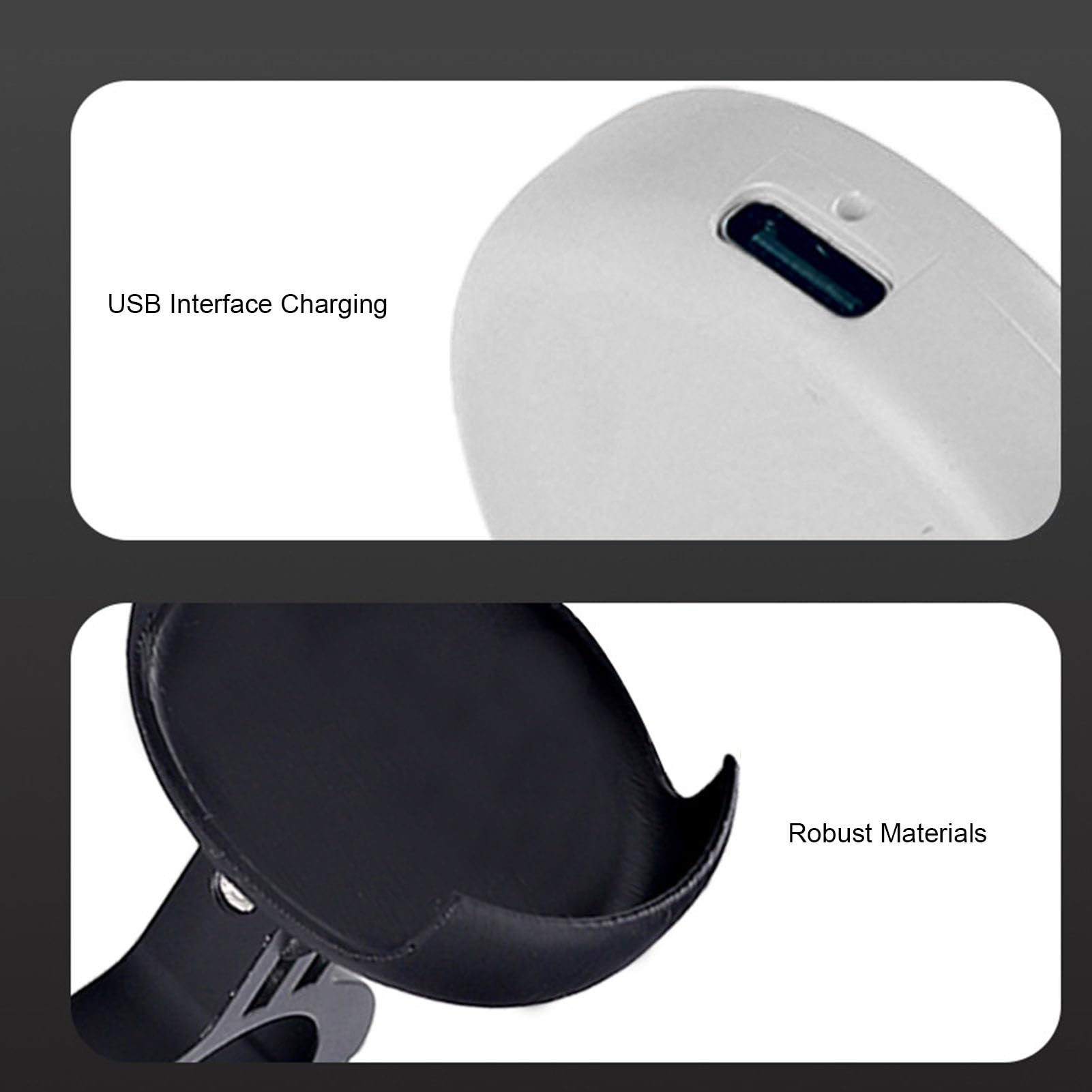 ASHATA Luz Trasera Inteligente para Bicicleta, Luces Traseras de Bicicleta con Sensor de Freno para Paseo Nocturno, Electrónica Divertida para Mochila, Lámpara de Flash para Disfraz