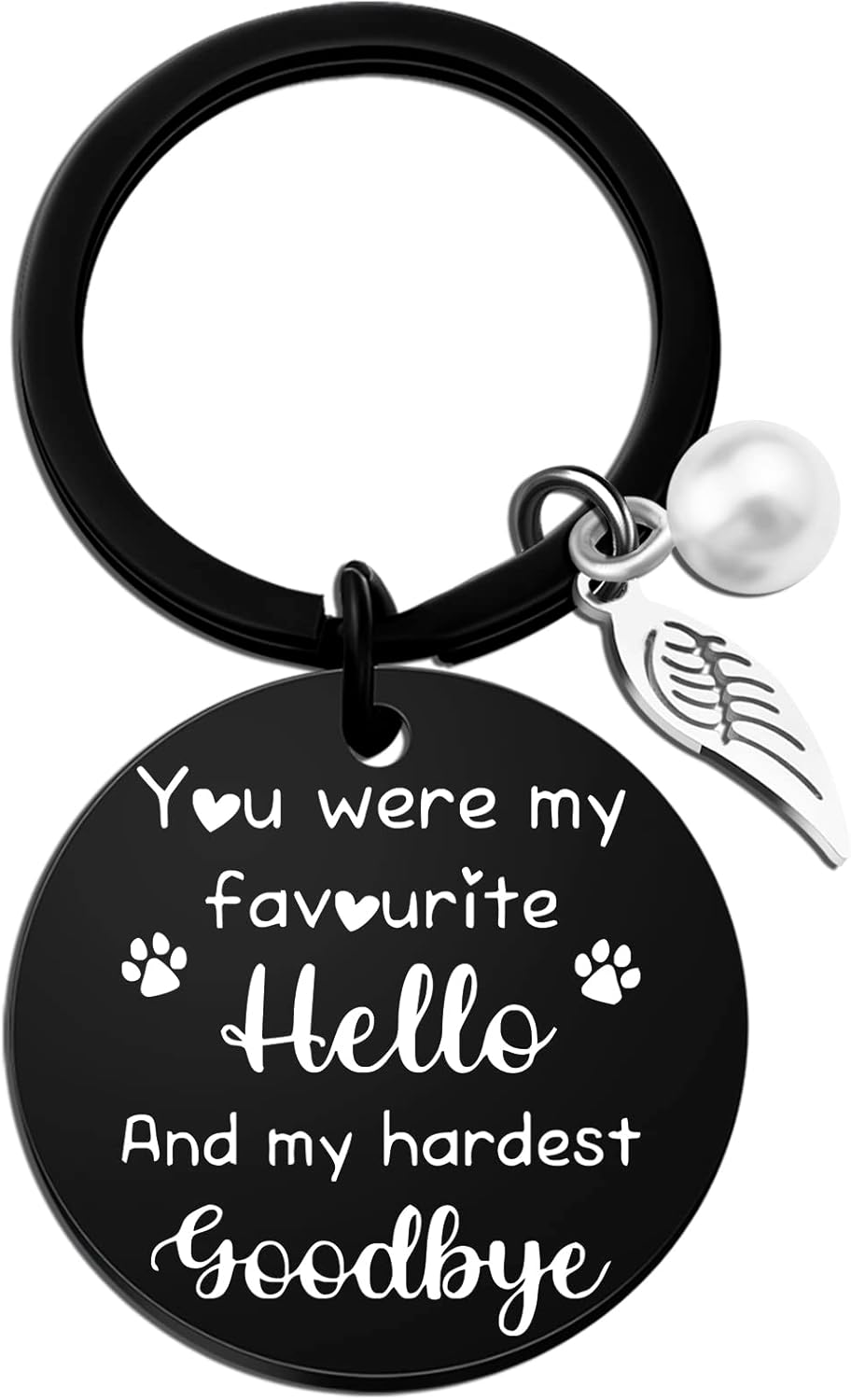 Pet Sympathy Gift Loss of Cat Keychain Memorial Gift for
