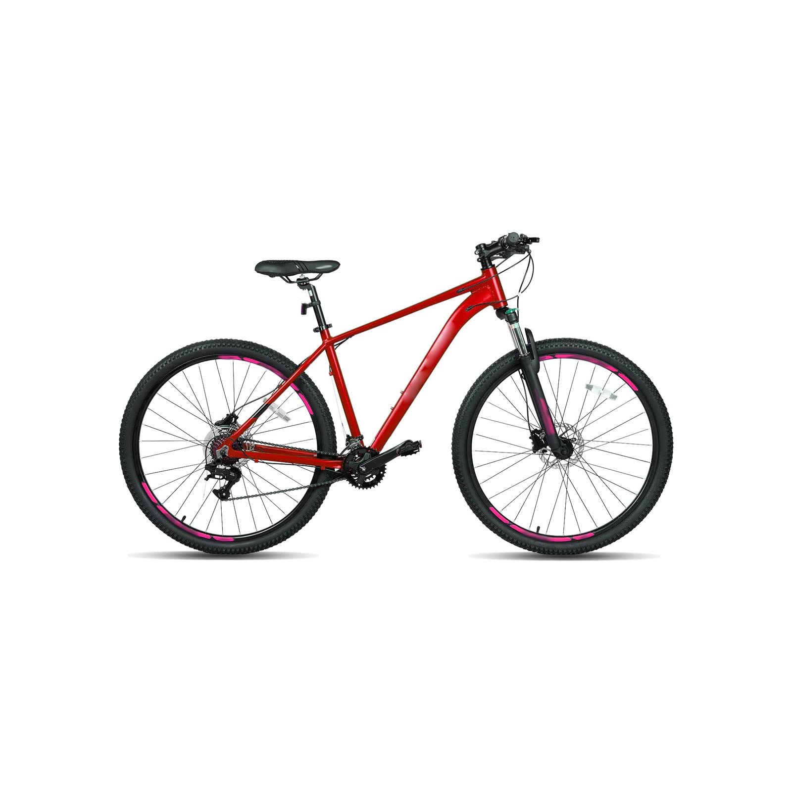 LEFEDA Biciclette per adulti Mountain bike da uomo Bicicletta per adulti Freno a disco idraulico in alluminio 16 velocità con forcella ammortizzata bloccabile