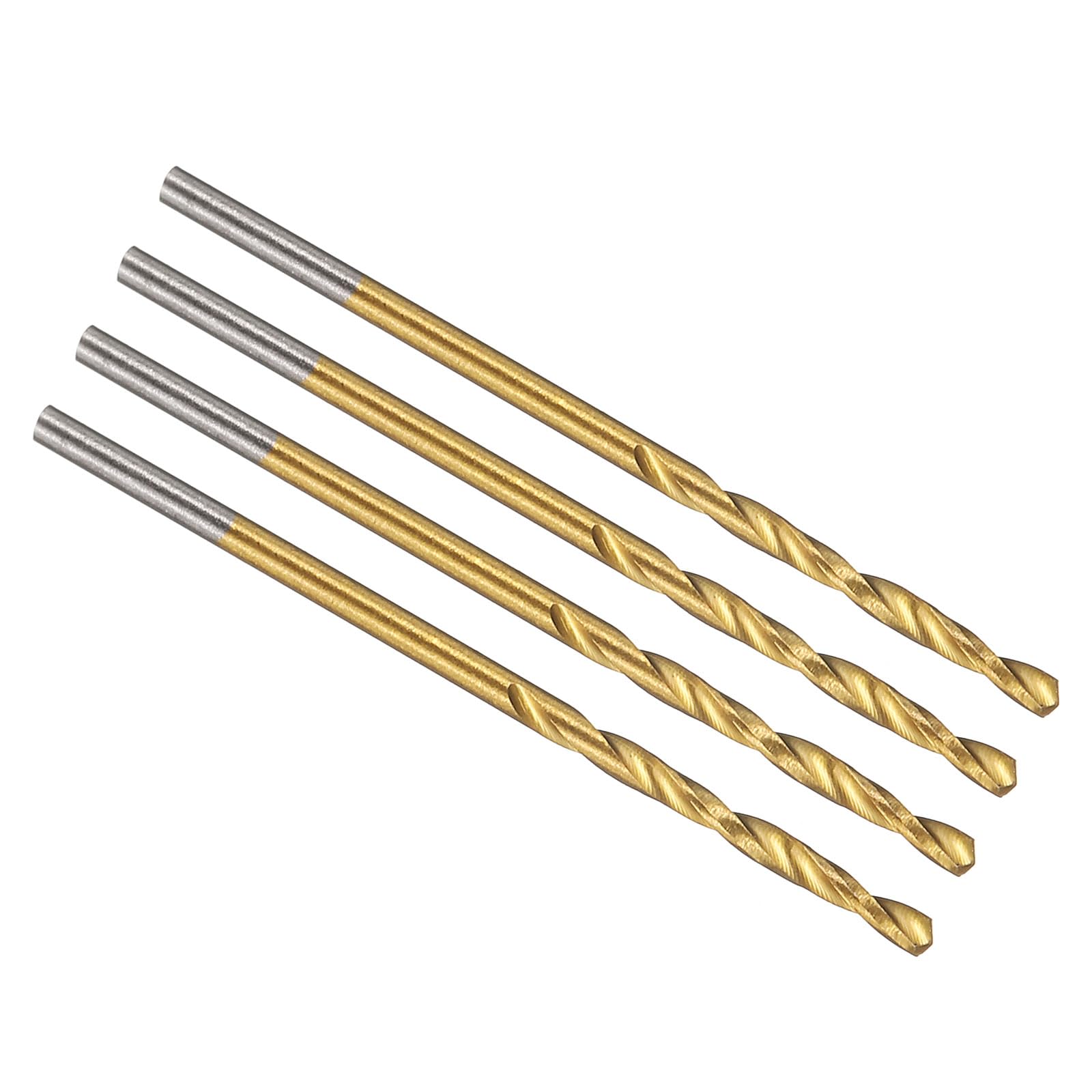 PATIKIL 1.5mm Drill Bit, M42 8% Cobalt High-Speed Steel Jobber Straight Shank 135° Titanium Nitride (TiN) Coated for Hard Metal Stainless Steel - 4 Pack — image 1