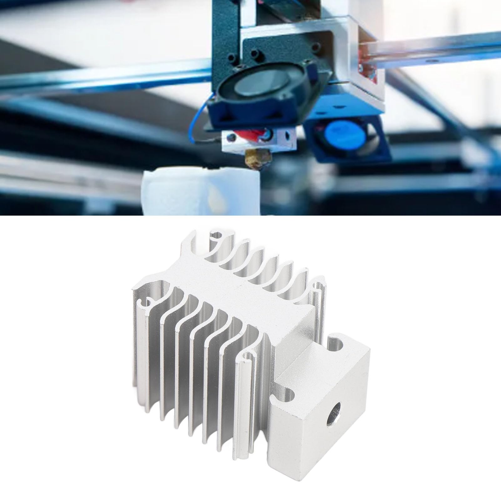 Naroote Aluminiowy Radiator do Drukarki 3D o Doskonałej Wydajności dla Wytłaczarki Ender-3 V3 SE