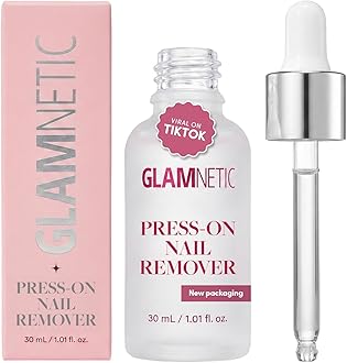 Glamnetic Press On Nail Remover | Odorless, No Acetone, Gentle Press-On Nail Remover Serum for Fake Nails | 30 ml/1.01 fl. oz.