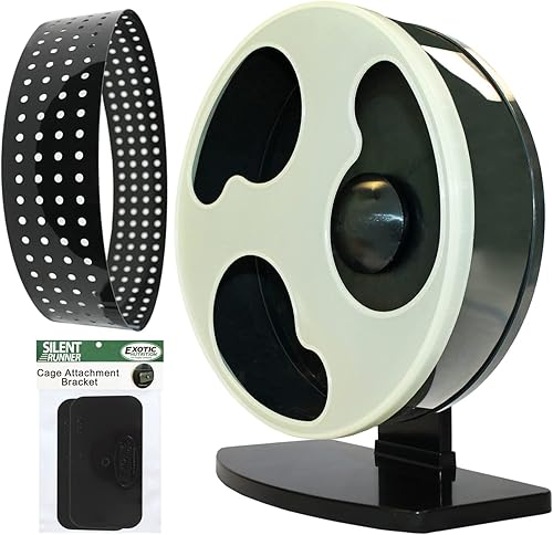 Miniatura 13 de Silent Runner - Rueda de ejercicio regular de 12 pulgadas (rueda + pista automática + pista de arena + accesorio)