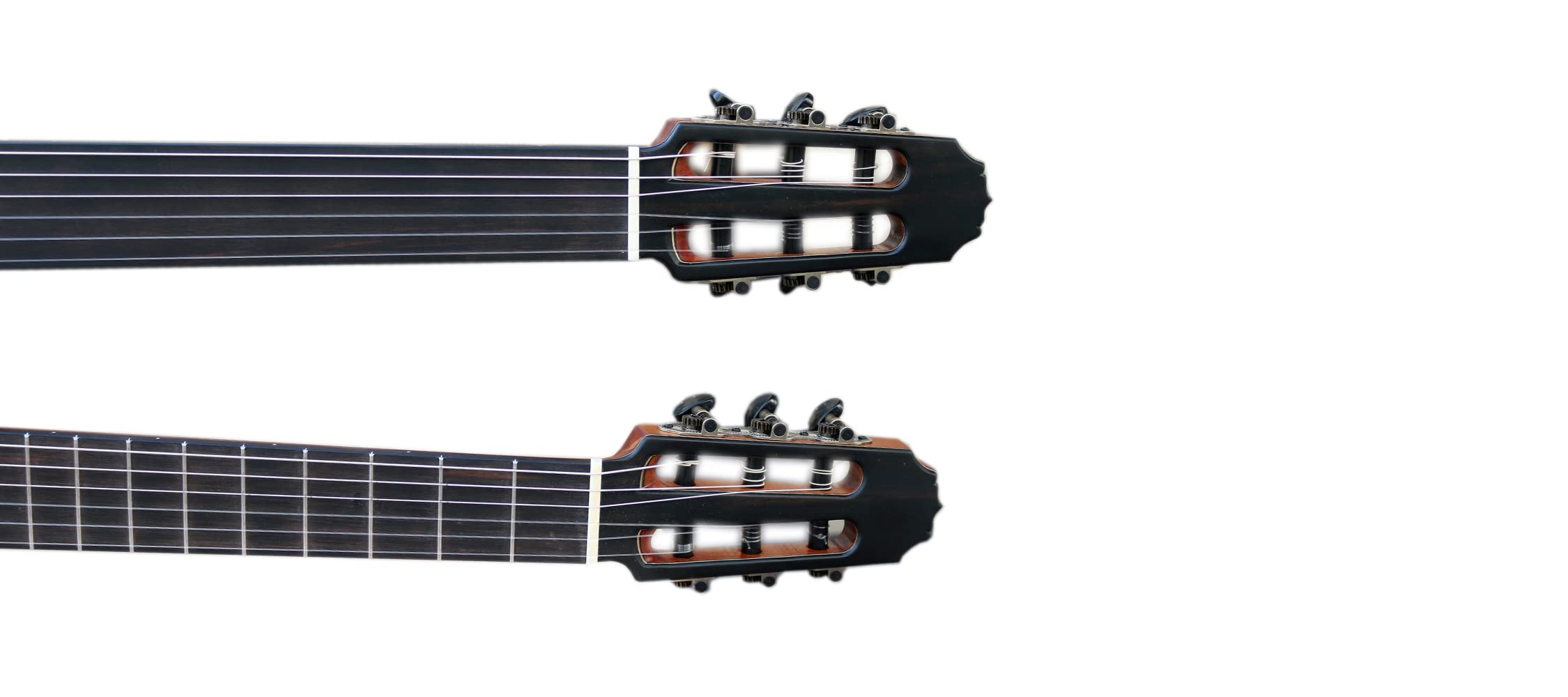 ダブルネックエレキギター ブラック TUNE Zi III Headless W-Neck (TBK) 【GRANDEY BASS TOKYO 10th