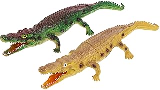 Toyvian Brinquedo De Crocodilo Para Meninos Brinquedos Para Crianças Brinquedos Educativos Para Crianças 2 Peças Imitação De Crocodilo Modelo Animais Da Selva Estatuetas Imitação De