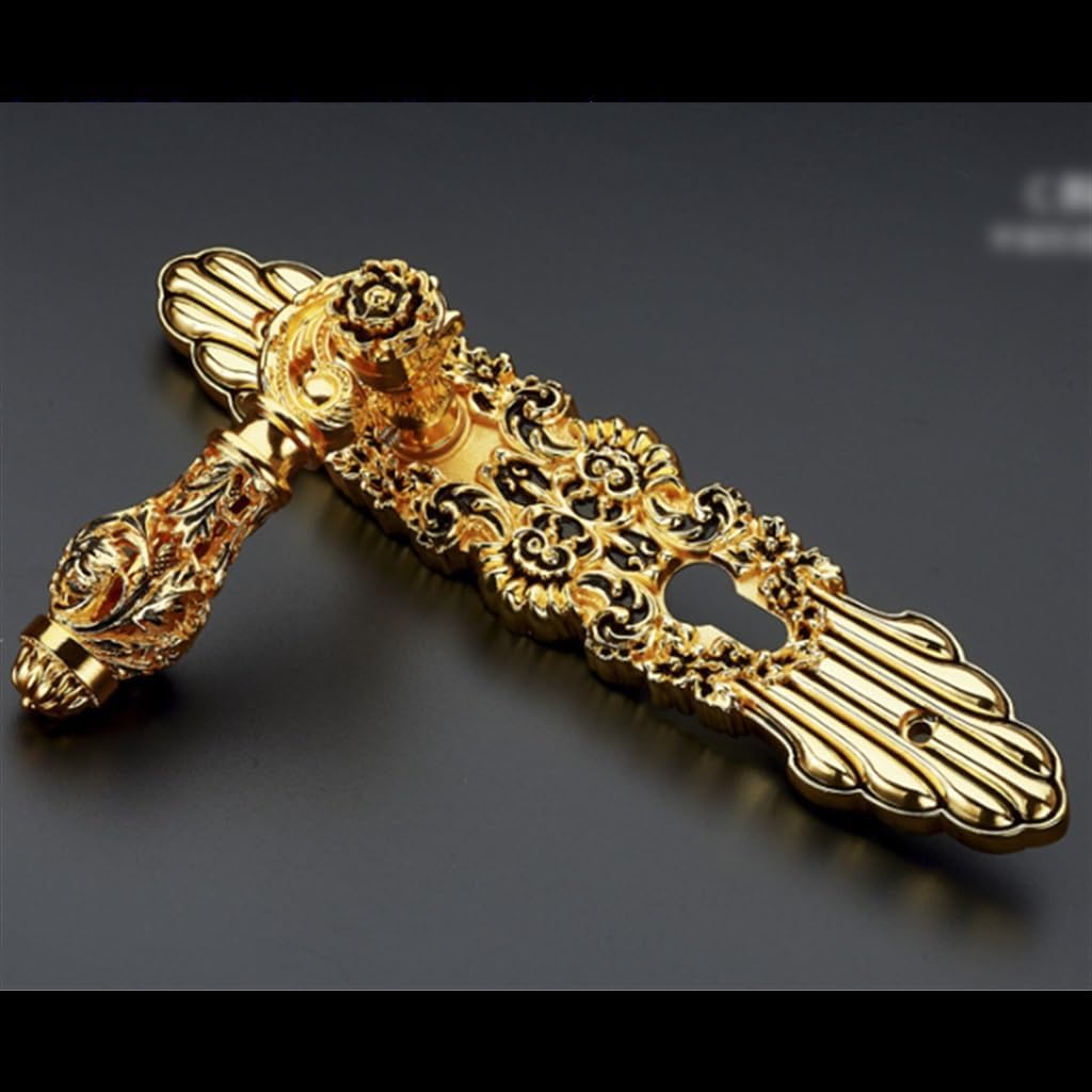 Villa Handle Lock Wooden Door Lock Gold Door Lock Inside Room Lock