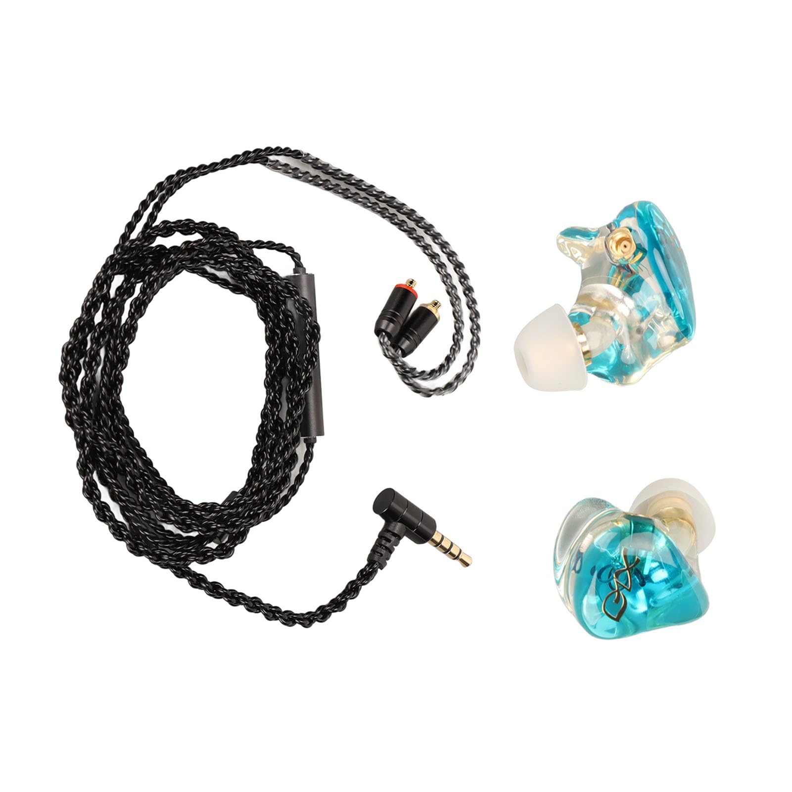 Auricolari per Monitor Cablati Acuti Nitidi Bassi Potenti per Musicisti e Amanti della Musica Auricolari in Grafene in Rame con Cavo MMCX Staccabile (#4)