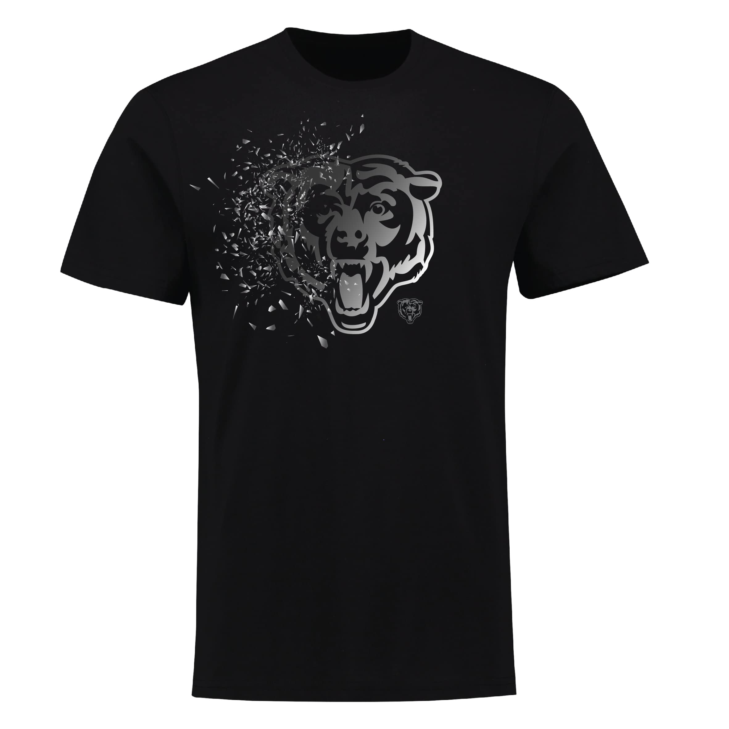 Fanatics Unisex Black - Nfl Chicago Bears Shatter Graphic T-Shirt - Colour Xxl