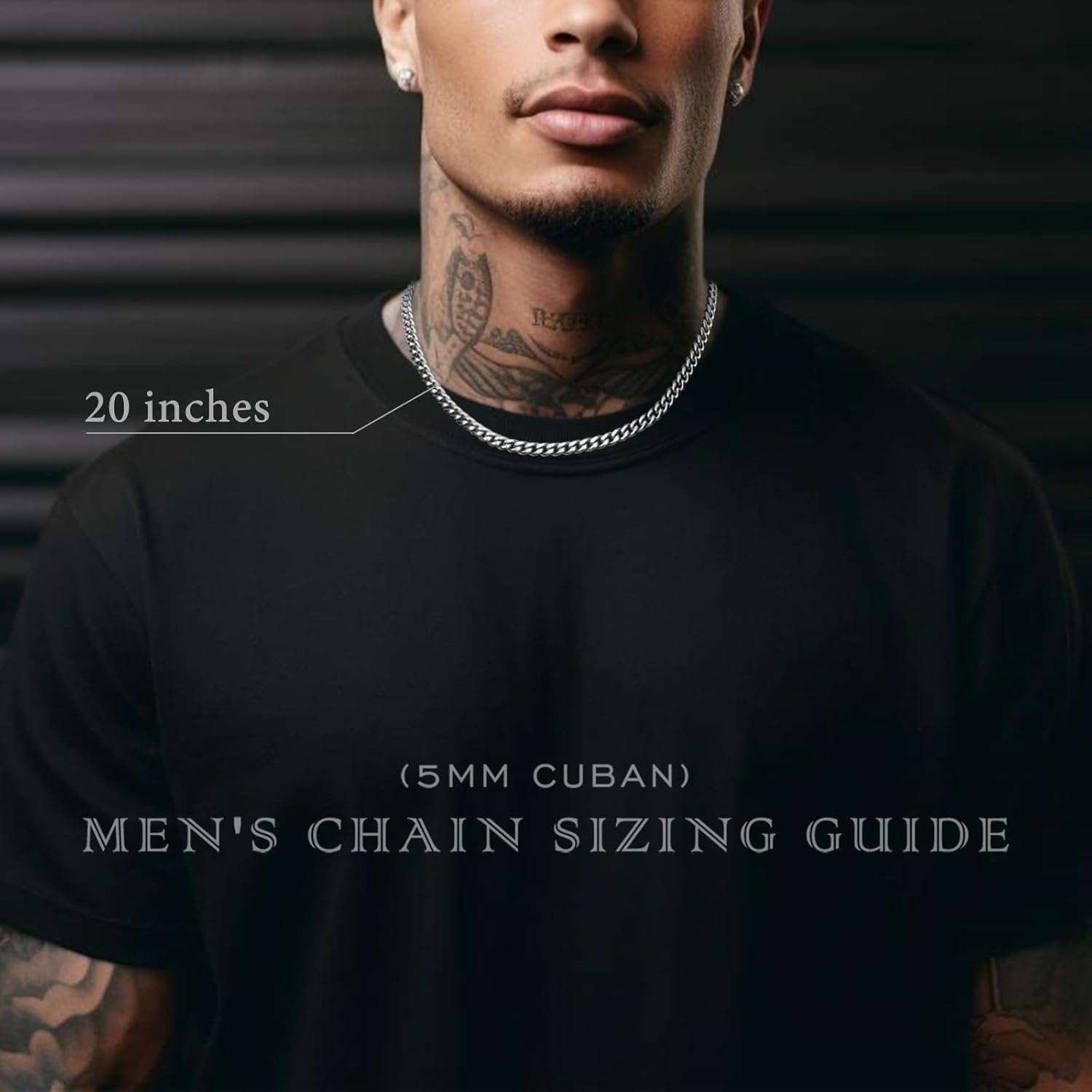 KRZ Silver Cuban Link Chain for Men 5mm Miami Chains for Men Stainless Steel Chains 925 Sterling Silver Necklace for Men and Women Jewelry - Image 3